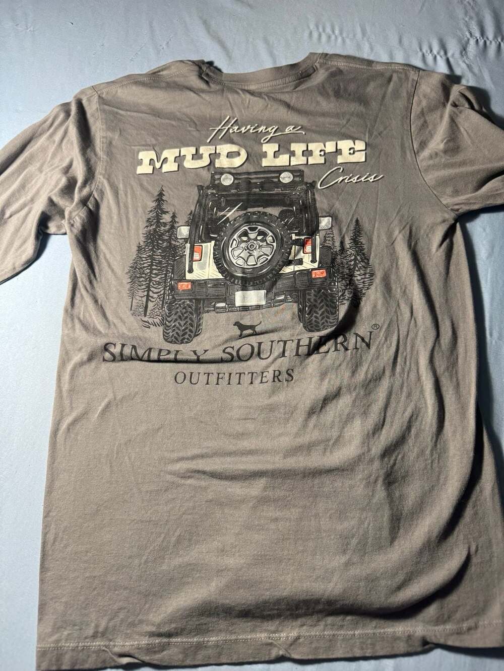 Simply Southern Mud Life Crisis Long Sleeve Tee Size S